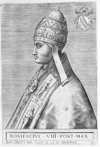 Portret papieża Bonifacego VIII (Benedetto Caetani dit Bonifacy VIII autorstwa Unknown artist