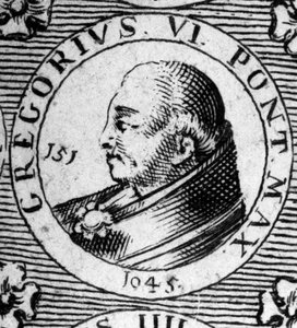 Portret papieża Grzegorza VI (zm. 1048). autorstwa Unknown artist