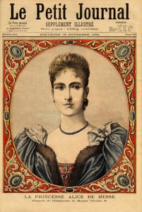 Portret księżniczki Alix z Hesji (lub Aleksandry z Hesji Darmstadt autorstwa Unknown artist