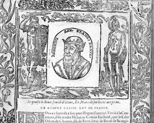 Portret Roberta Le Pieux, króla Francji od 996 do 1031. autorstwa Unknown artist
