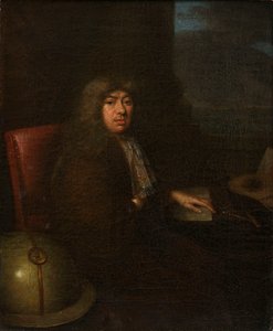 Portret Samuela Pepysa około 1673 roku, artysta nieznany (obraz) autorstwa Unknown artist