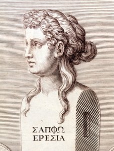 Portret Safony (Sapfo). autorstwa Unknown artist
