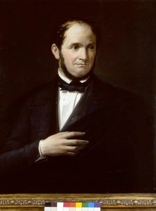 Portret Saverio Mercadante (1795-1870), włoskiego kompozytora, obraz anonimowy. Muzeum Teatralne La Scala, Mediolan autorstwa Unknown artist