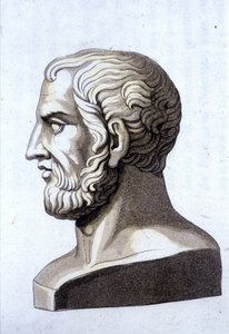 Portret Teofrasty (372 pne-287 pne), greckiego filozofa. autorstwa Unknown artist