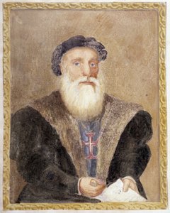 Portret Vasco de Gamy - w „Życie księcia Henryka Portugalii zwanego Nawigatorem” Richarda Henri Majora autorstwa Unknown artist
