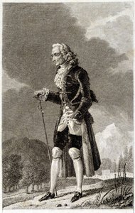 Portret Woltera (1694-1778), francuskiego pisarza i filozofa, w podeszłym wieku. autorstwa Unknown artist