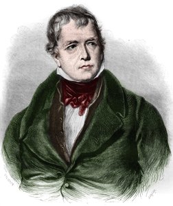Portret Waltera Scotta (1771-1832), szkockiego poety i powieściopisarza. autorstwa Unknown artist