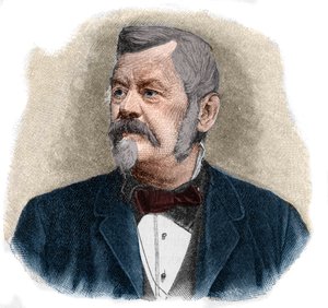 Portret Wilhelma Jordana (1842-1899) niemieckiego geodety. autorstwa Unknown artist