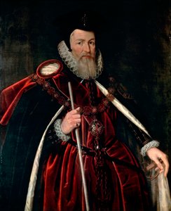 Portret Williama Cecila, barona Burghley autorstwa Unknown artist