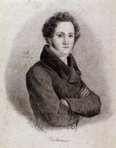 Portret włoskiego kompozytora Vincenzo Belliniego (rycina. XIX w.) autorstwa Unknown artist