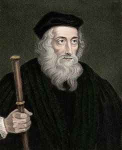 Portret angielskiego teologa i reformatora Johna Wyclifa (lub Wycliff lub Wycliffe autorstwa Unknown artist