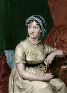 Portret angielskiej pisarki Jane Austen (1775-1817) Rycina z książki „Galeria portretów wybitnych mężczyzn i kobiet Europy i Ameryki” biografa Everta Augustusa Duyckincka (1816-1878). 1893, t. 1 autorstwa Unknown artist