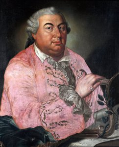 Portret włoskiego kompozytora Niccolo Jommelli (1714 -1774) Obraz anonimowy. 1760 wokół Bolonii, Muzeum Miejskie i Biblioteka Muzyczna autorstwa Unknown artist