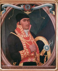 Portret meksykańskiej patriotki Marii Morelos (1765-1815) Anonimowe malarstwo - XIX-wieczne miasto Meksyk, Narodowe Muzeum Historyczne, Chateau de Chapultepec autorstwa Unknown artist