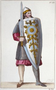 Portret paladyna Rolanda, bratanka Karola Wielkiego. autorstwa Unknown artist