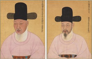 Portrety Cho Heun-myeong i Cho Jae-ho autorstwa Unknown artist