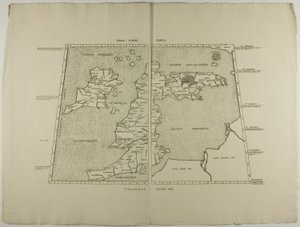 Prima Europe Tabula: Ptolemaeus Romae 1490 autorstwa Unknown artist