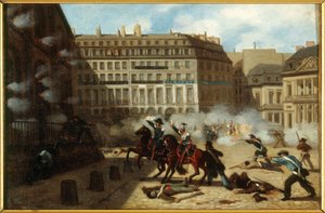 Wlot wieży ciśnień, Place du Palais-Royal, 24 lutego autorstwa Unknown artist
