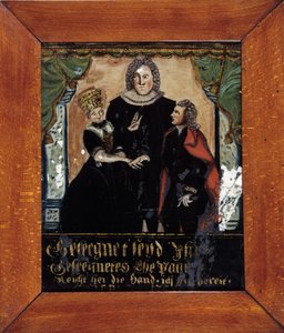 Małżeństwo protestanckie w Alzacji: błogosławieństwo małżonków autorstwa Unknown artist