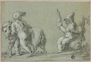 Putti jako pasterze autorstwa Unknown artist