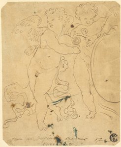Putti z tarczą autorstwa Unknown artist