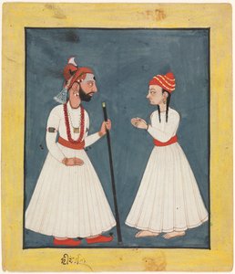 Raja Shamsher Sen z młodością autorstwa Unknown artist