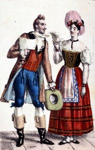 Reprezentacja Dulcamare i Aliny (w wykonaniu odpowiednio Frezzoliniego i Heinefettera) w operze „Elixir d