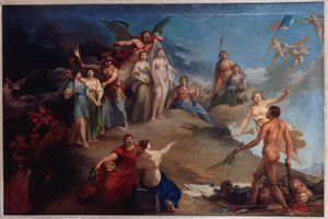 Alegoria rewolucji, ok. 1790 (olej) autorstwa Unknown artist