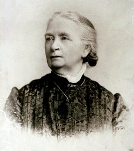 Risorgimento: „”Portret angielskiej pisarki Jessie White Mario (1832-1906), pielęgniarki w czasie kampanii Giuseppe Garibaldiego, żony włoskiego patrioty Alberto Mario”” Fotografia z końca XIX wieku. Prywatna kolekcja autorstwa Unknown artist