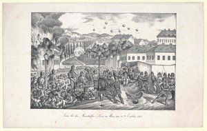 Scena na linii Mariahilf do Wiednia autorstwa Unknown artist