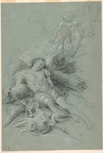 Selene widzi śpiącego Endymiona autorstwa Unknown artist