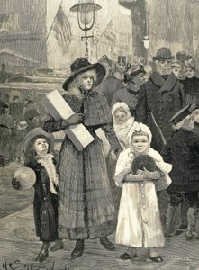 Shopping New York (1891). autorstwa Unknown artist