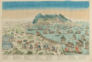 Oblężenie Gibraltaru, 1782 autorstwa Unknown
