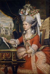 Piosenkarka Therese (Teresa) Lanti, kochanka Casanovy. Anonimowy. Muzeum Scala w Mediolanie. autorstwa Unknown artist