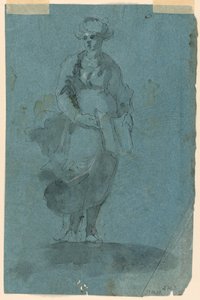 Szkice A) Sybilla (?); B) Głoszenie św. Jana autorstwa Unknown artist