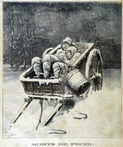 Mały Komin Komin w okolicach Fougères Dead from Frost - w „Le Petit Journal”” autorstwa Unknown artist
