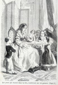 Sophie i zepsuta lalka - w „Nieszczęściach Sophie” hrabiny Ségur, Hachette autorstwa Unknown artist