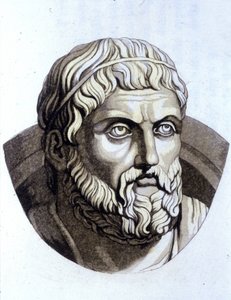 Sofokles (496 pne - 406 pne). autorstwa Unknown artist