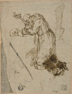 Św. Franciszek z Asyżu w modlitwie autorstwa Unknown artist