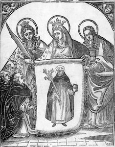 Św. Tomasz z Akwinu w otoczeniu świętych. autorstwa Unknown artist