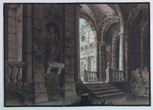 Scenografia, Zabytkowe Ruiny, Wnętrze autorstwa Unknown artist
