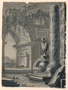 Scenografia, antyczne widoki w ogrodzie autorstwa Unknown artist