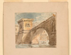 Scenografia, Most na wodzie autorstwa Unknown artist
