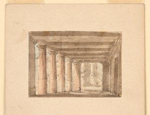 Scenografia, Portyk autorstwa Unknown artist