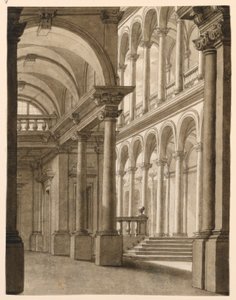 Scenografia, renesansowy portyk autorstwa Unknown artist