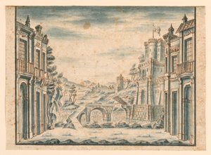 Scenografia, Widok na miasto autorstwa Unknown artist