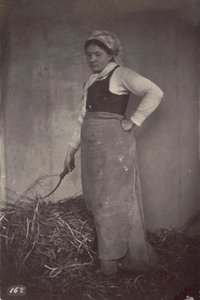 [Stojąca kobieta z kosą] autorstwa Unknown artist