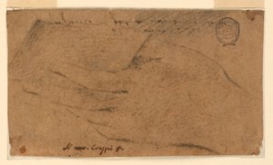 Badanie: Lewa ręka kobiety trzymającej kartkę papieru autorstwa Unknown artist