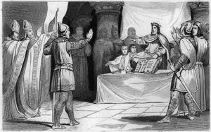 Sukcesja Ludwika I Pobożnego lub Debonnaire, 816: cesarza Zachodu autorstwa Unknown artist