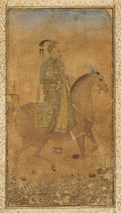 Sułtan Abdullah Qutb Shah (1614-74) na koniu autorstwa Unknown artist